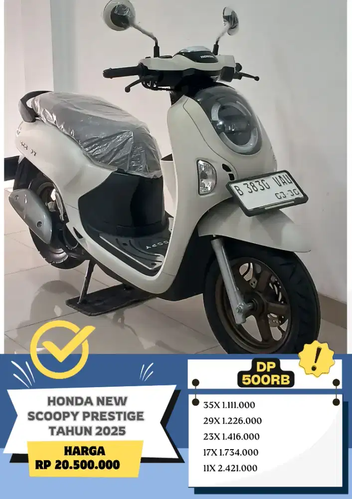 Honda New Scoopy Prestige tahun 2025 DP 500rb