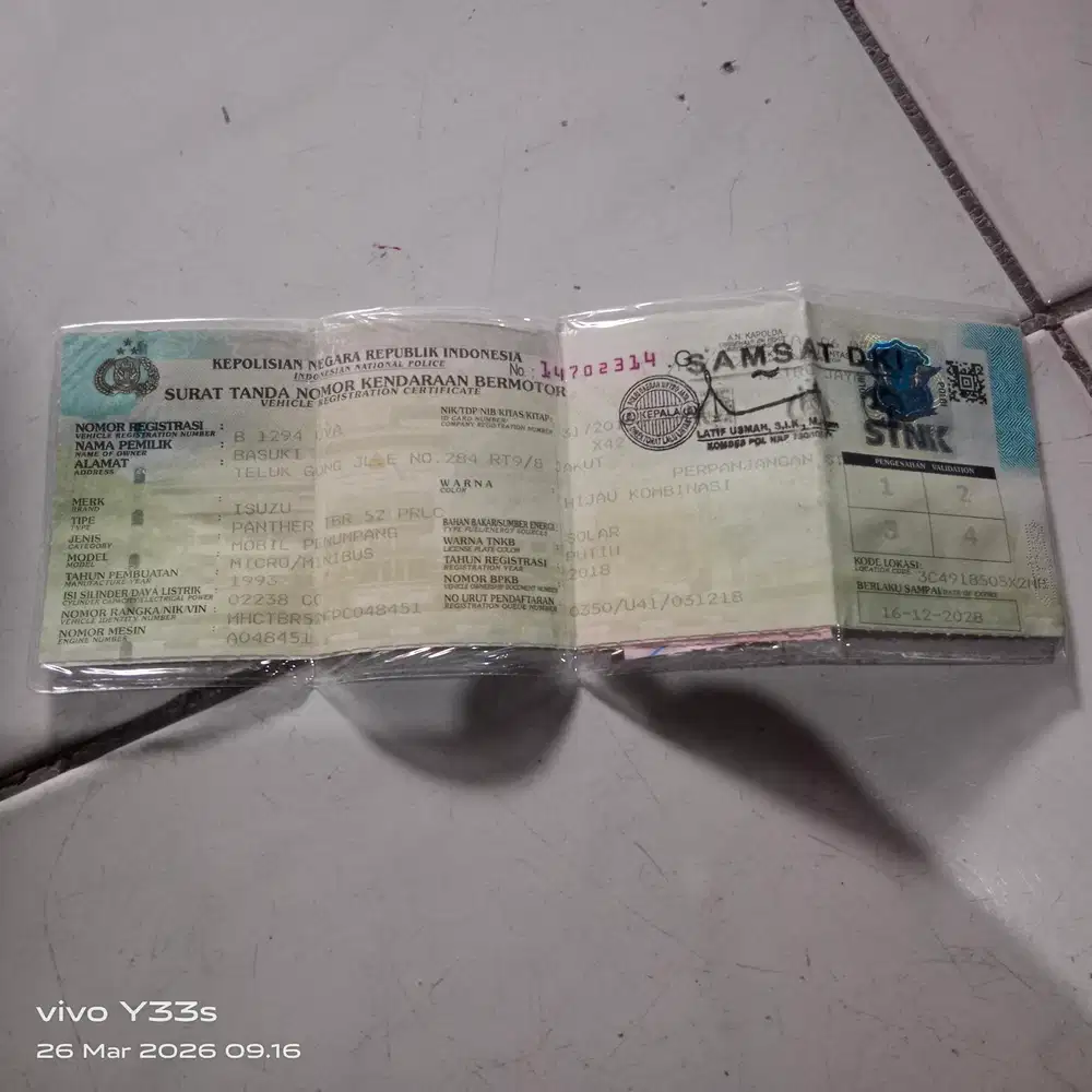 Isuzu Panther 1993 Diesel