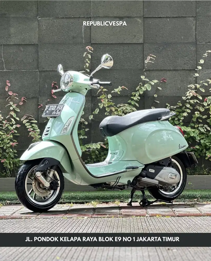 TERMURAH PIAGGIO VESPA PRIMAVERA S150 IGET ABS TH 2021 WARNA GREEN
