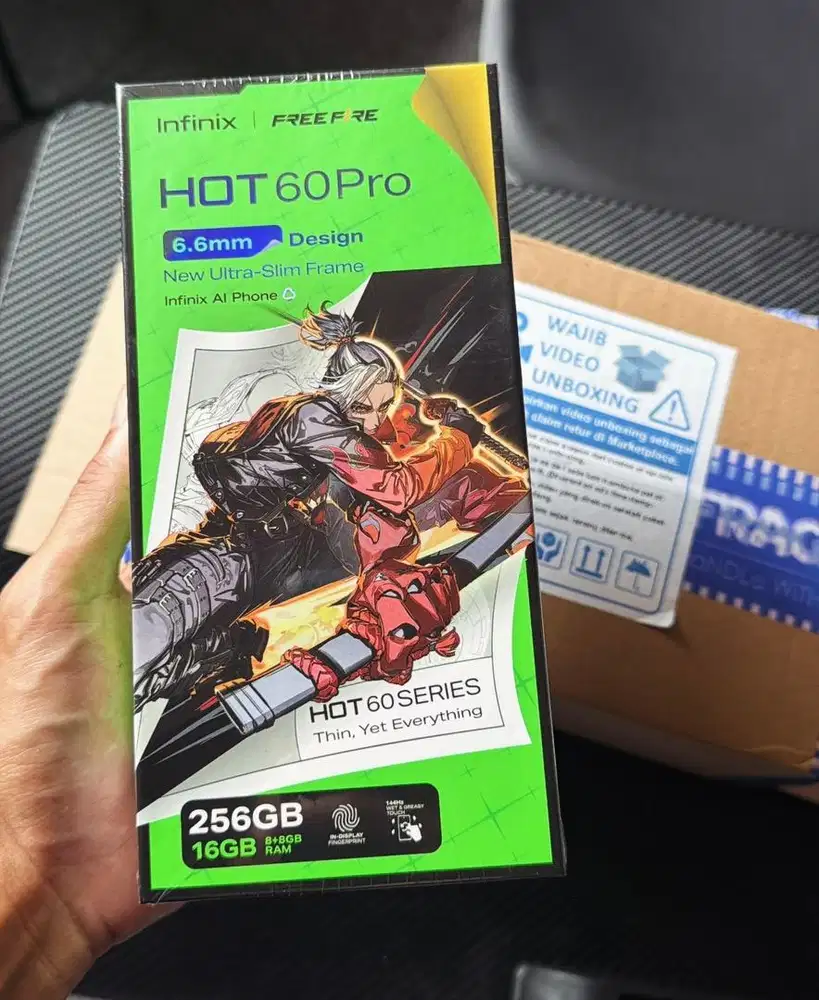 Infinix Hot 60 Pro 8/256 Sleek Black - Baru segel