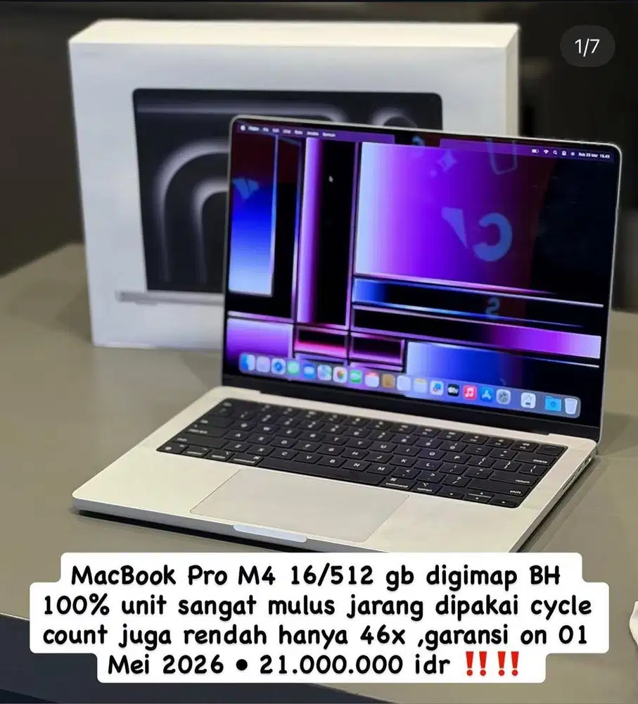 Macbook Pro M4 16/512Gb iBox Bh 100%