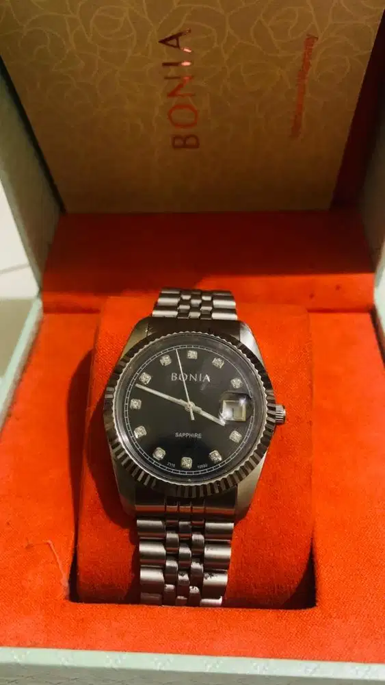 Jam Bonia Pria Silver