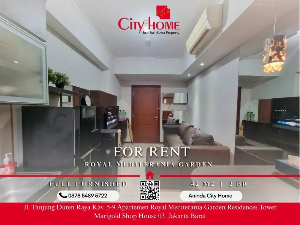Sewa Apartemen Royal Mediterania Garden Residences - Type 2Br