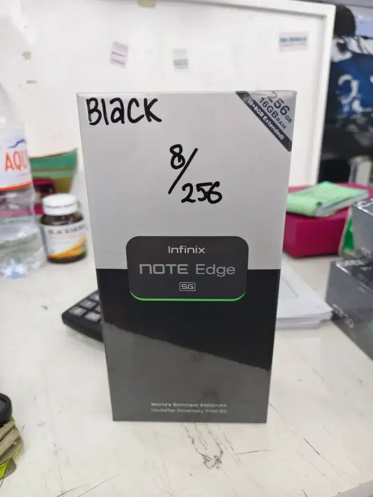 Infinix note edge 5g 8/256 black new segel