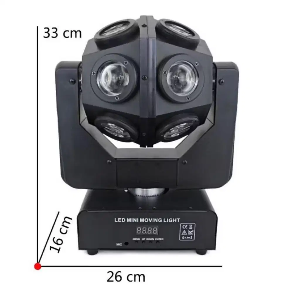 Lampu LED MOVING HEAD BALL 4in1