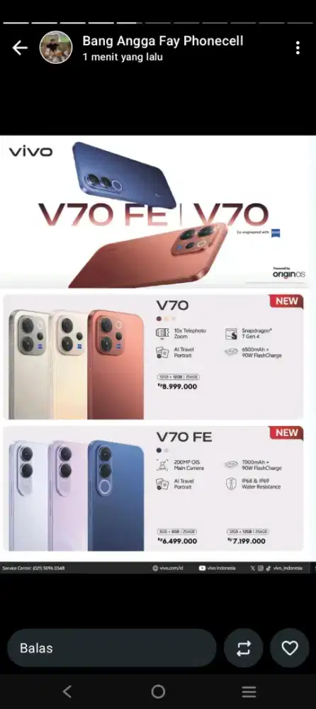 Vivo V70 8/256 GB