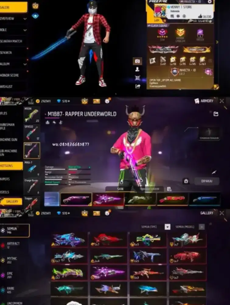 JUAL AKUN FF AMAN DAN TERPERCAYA