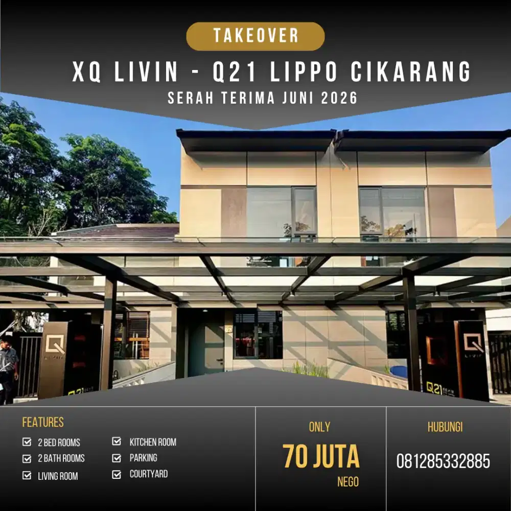 TAKE OVER RUMAH MODERN – SIAP SERAH TERIMA JUNI 2026