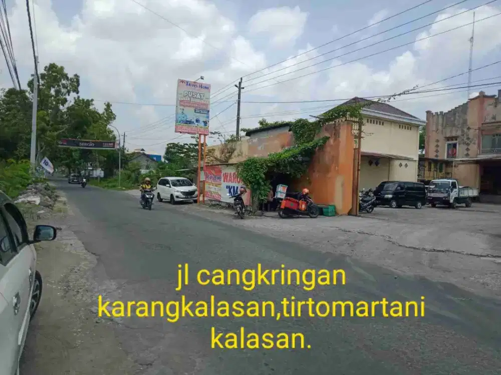 Tanah Bagus Tepi Jalan Raya Cangkringan Tirtomartani Kalasan Dekat Exit Tol, RS. Panti Rini