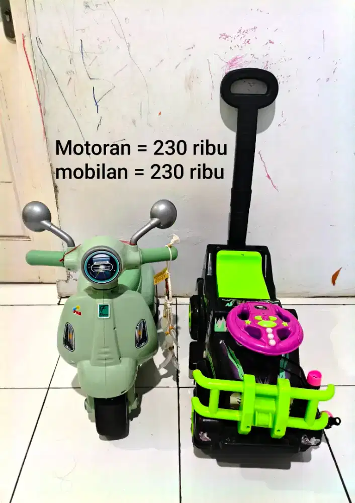 Motoran dan mobilan anak