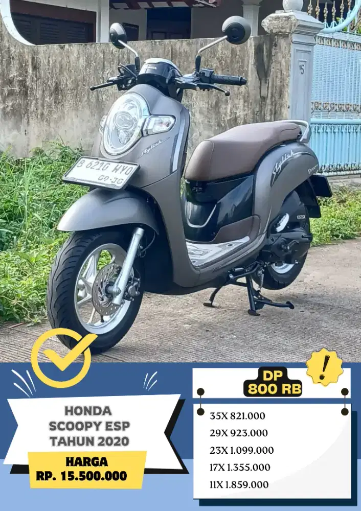 Honda Scoopy ESP Tahun 2020 Siap Pakai