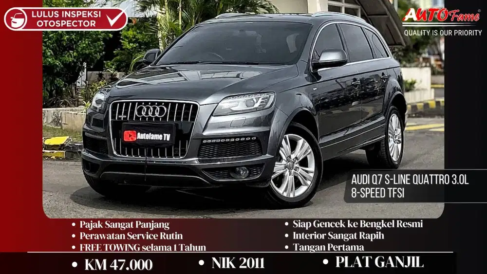Audi Q7 S-Line Quattro 3.0L 8-Speed TFSI NIK 2011