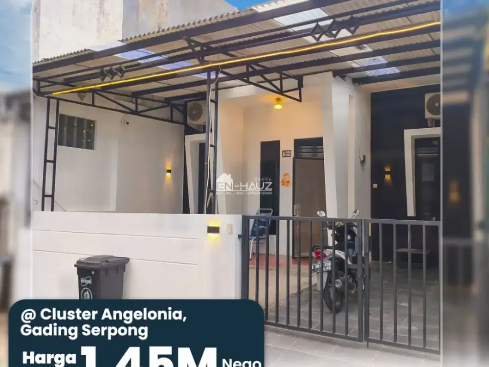 (MT) DI JUAL RUMAH CLUSTER ANGELONIA, GADING SERPONG