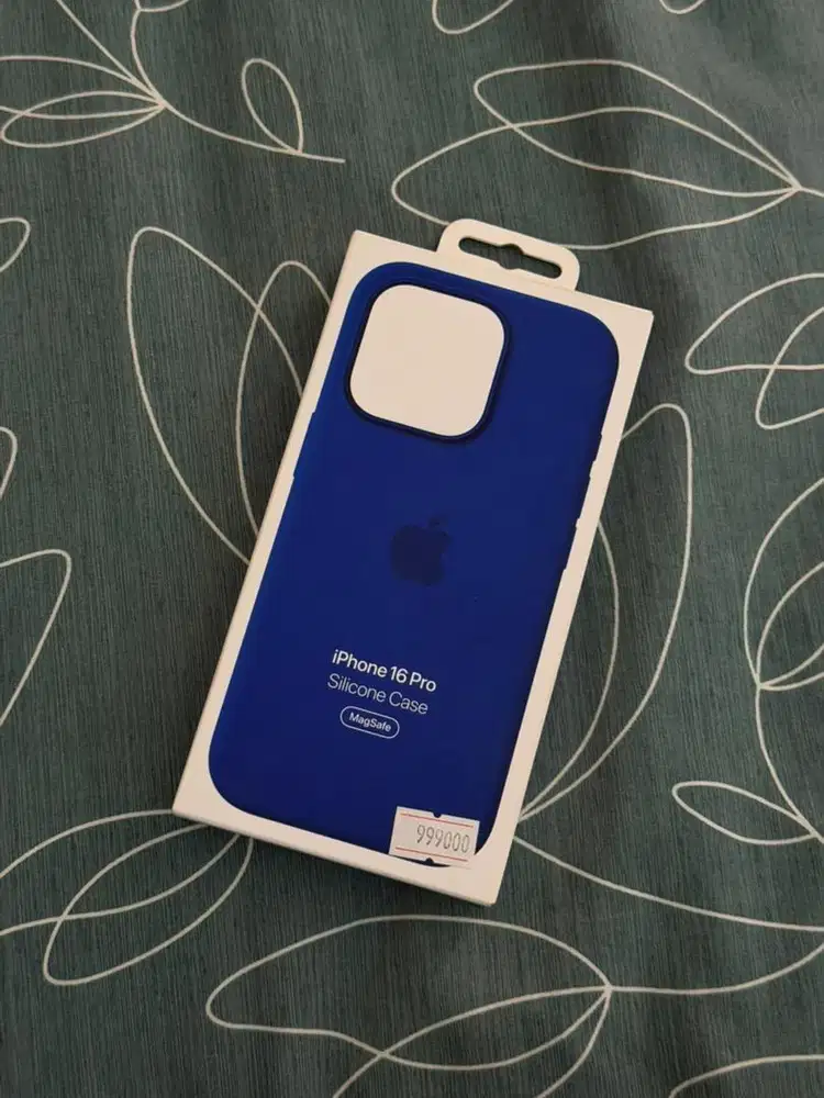 Case silicone original apple iphone 16 pro ultramarine