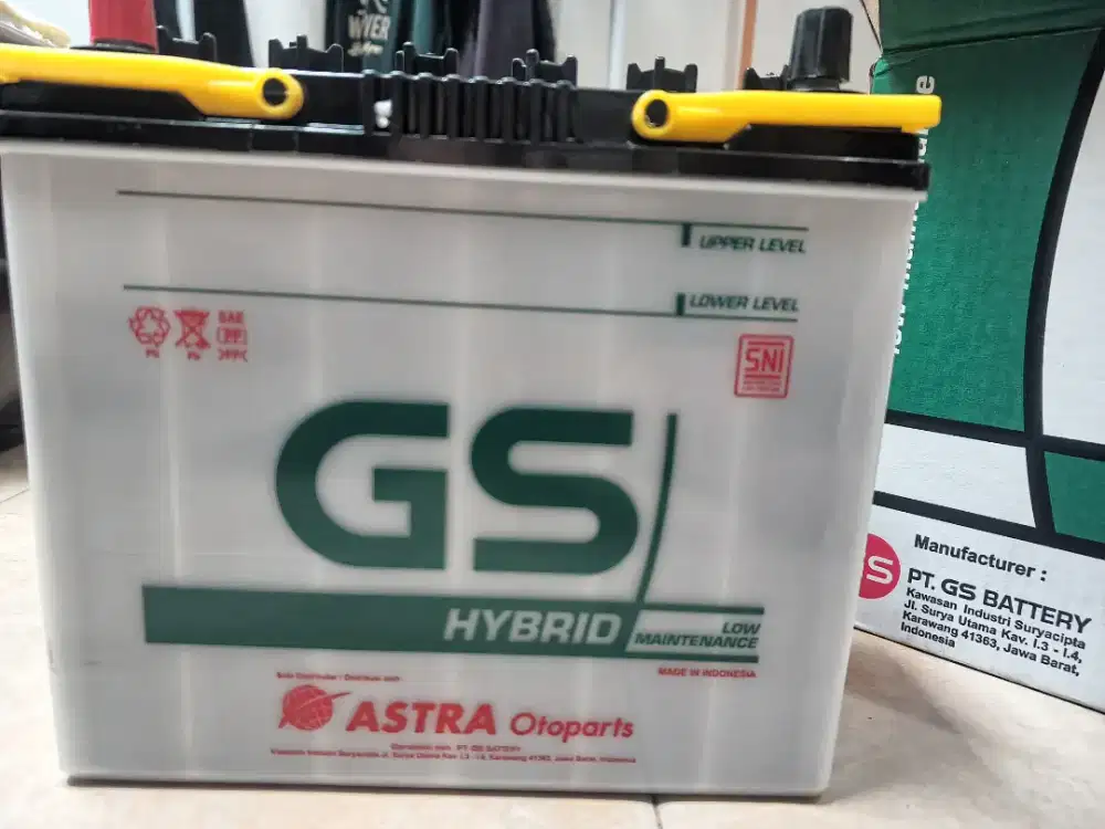 Aki mobil gs astra ns60 hybrid aki basah