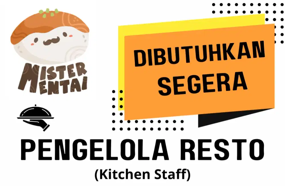Dibutuhkan Segera Karyawan Resto