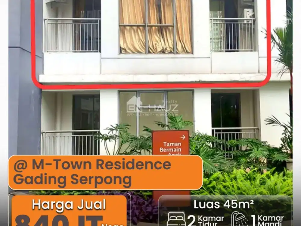 (MT) DI JUAL ATAU SEWA APARTEMEN M-TOWN RESIDENCE GADING SERPONG