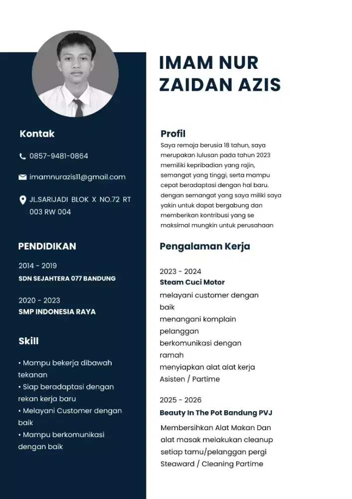 SIAP KERJA DIMANA SAJA MENCARI PENGALAMAN