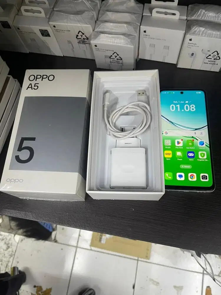 Oppo A5 8/128 mulus baru pakai 2 bulan