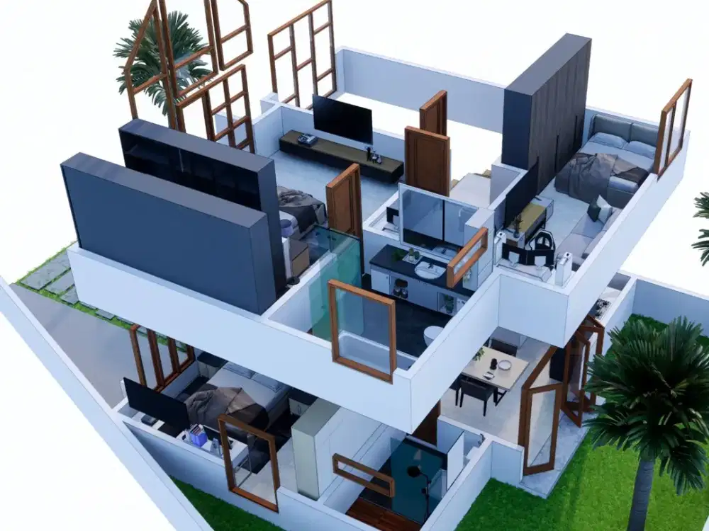 Rumah Hook Perumahan Panorama Batu