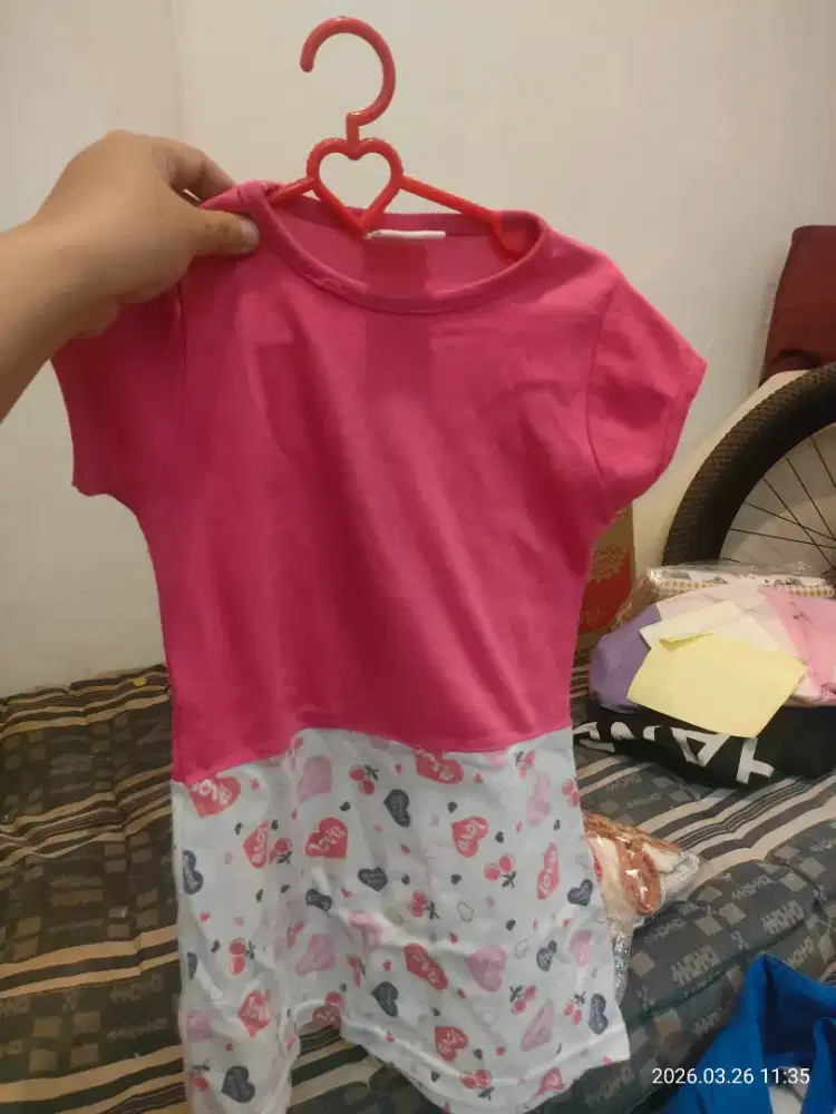 Dress pink anak