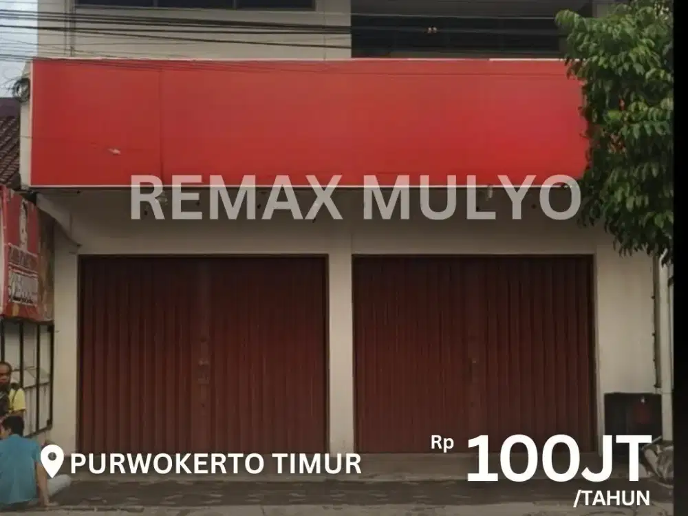 Disewakan Ruko 2 Lantai Strategis Area Pusat Kota Purwokerto