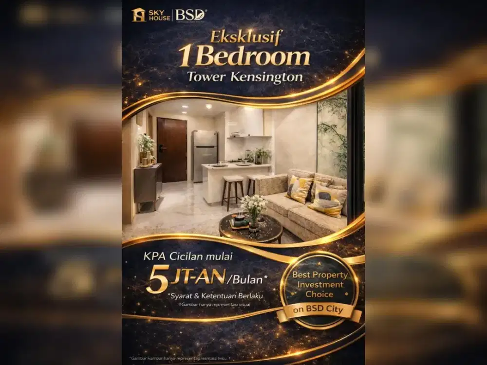 Mulai 5 jutaan/bulan, kamu sudah bisa tinggal di APARTEMEN eksklusif BSD City