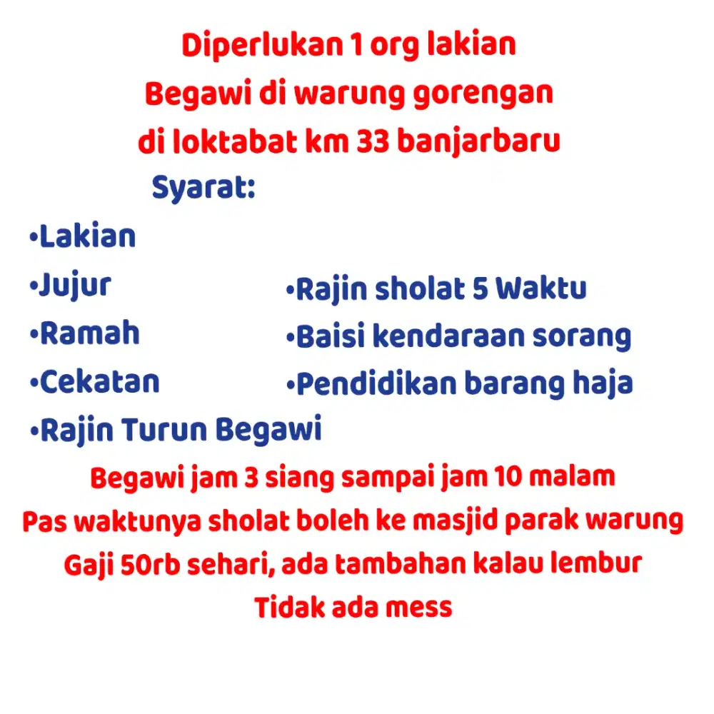 Loker Banjarbaru Martapura