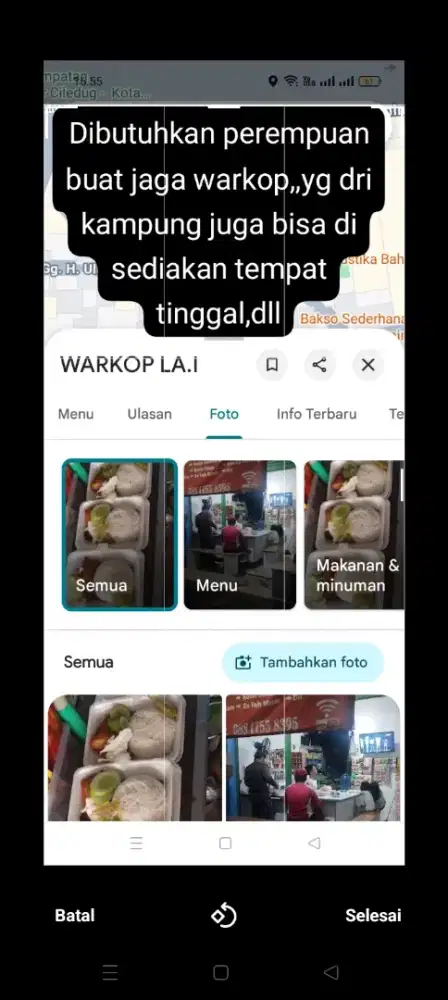 Lowongan jaga warkop