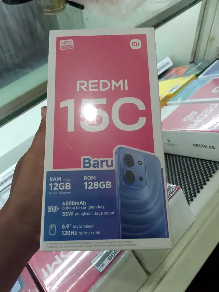 New redmi 15c 6/128 garansi resmi 1th