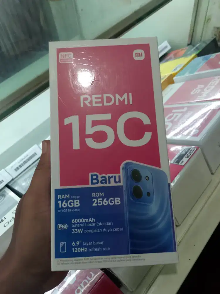 New redmi 15c 8/256 garansi resmi 1th