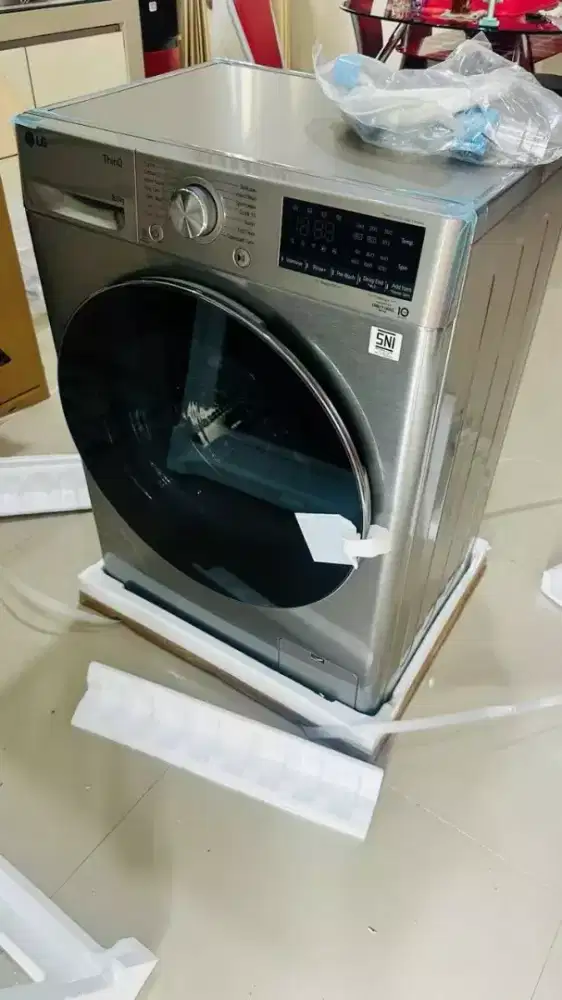 Mesin cuci Front Loading LG - FV1285S3VS UK 8,5Kg inventer..