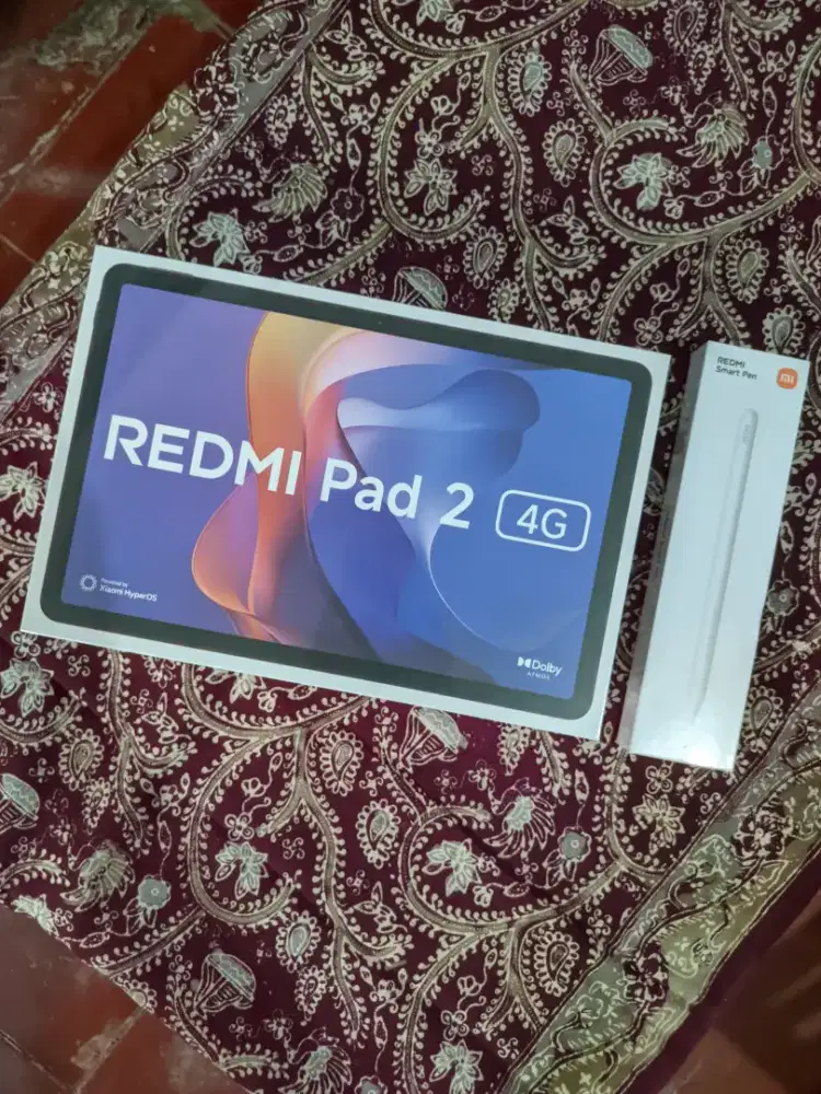 Baru Xiaomi Redmi Pad 2 4g 6/128gb + Redmi Smart Pen