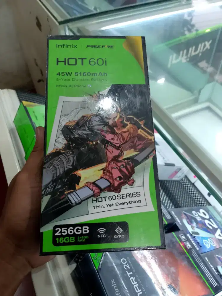 New Infinix hot 60i 8/256 garansi resmi 1th
