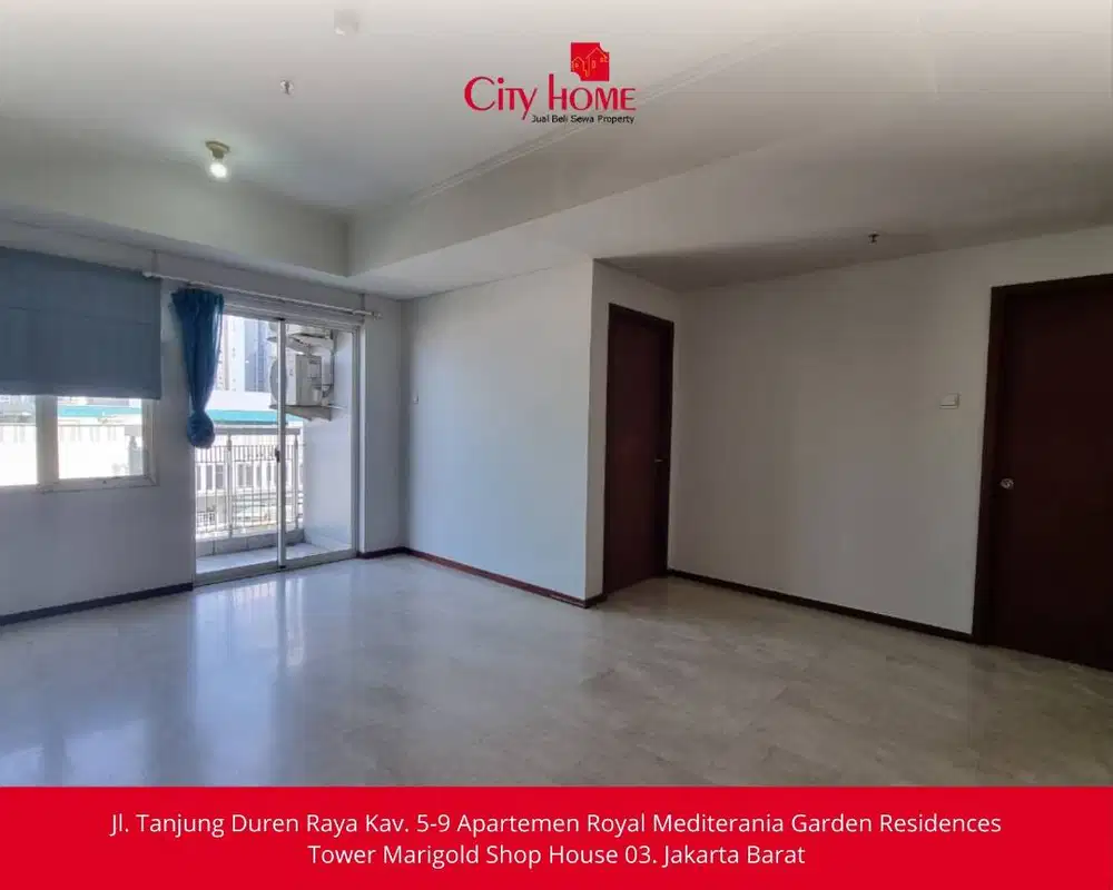 Sewa Apartemen Unfurnished di Royal Mediterania Garden Residences