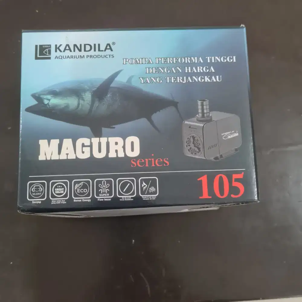 Pompa aquarium 3000 liter per jam merk Kandila Maguro 105