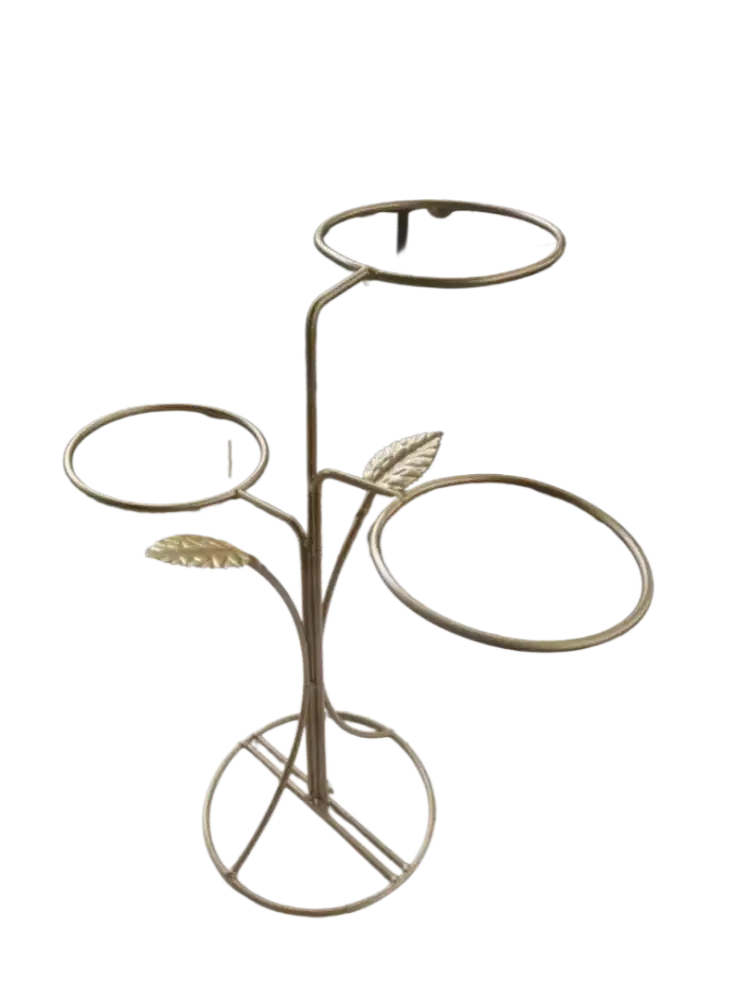 Rak bunga standing pot bahan besi