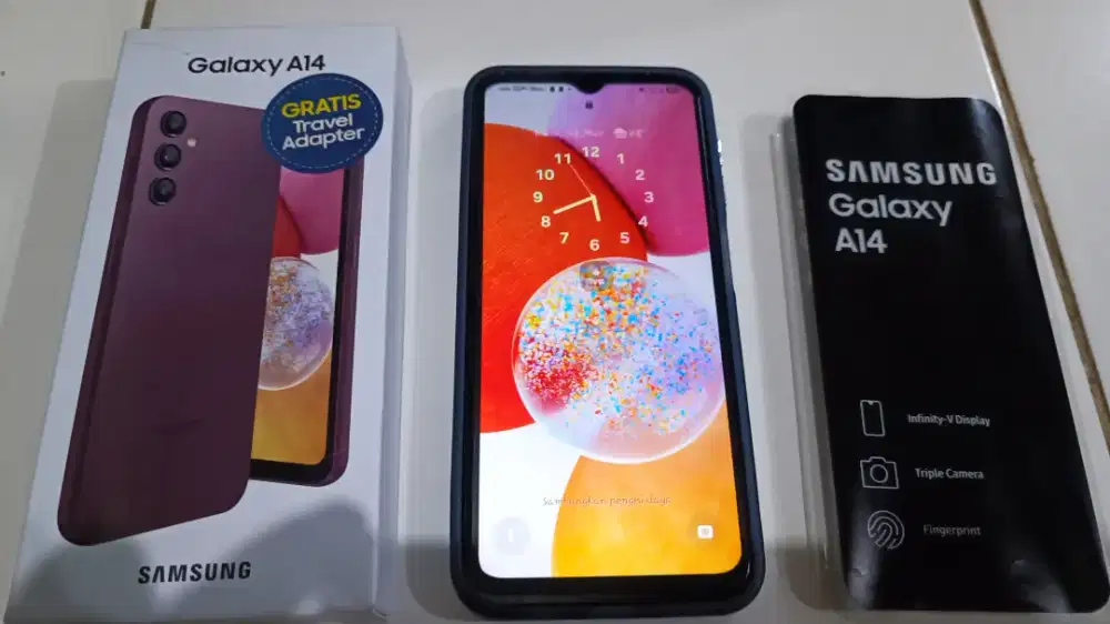 Samsung Galaxy A14 4G Second Kondisi 90% Free casing