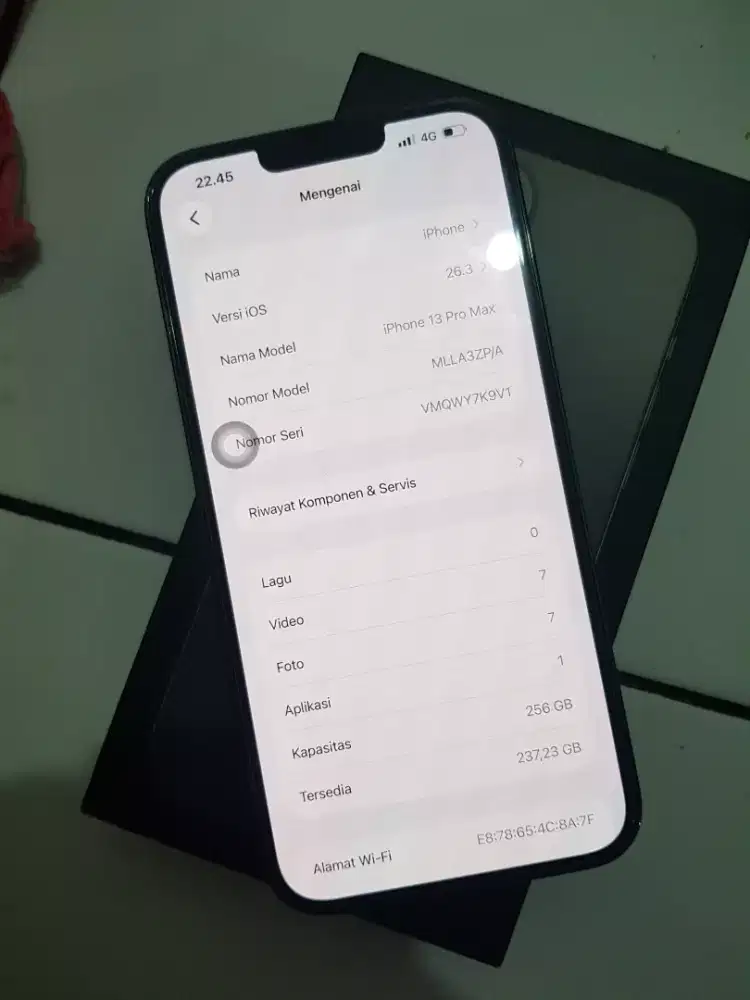 Iphone 13 pro max 256GB fullset dus