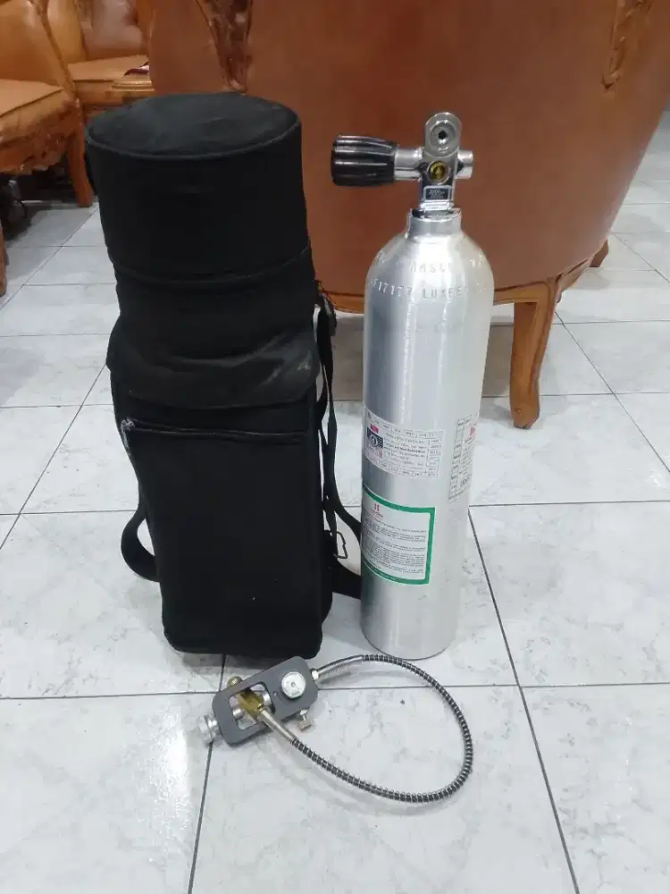 Tabung Scuba + Regulator + Tas