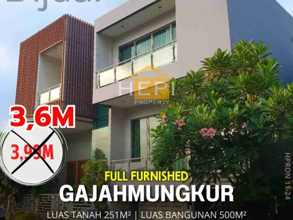 Dijual Rumah mewah full furnished 
Gajahmungkur Semarang