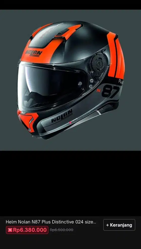 Helm Fullface Nolan N87 plus