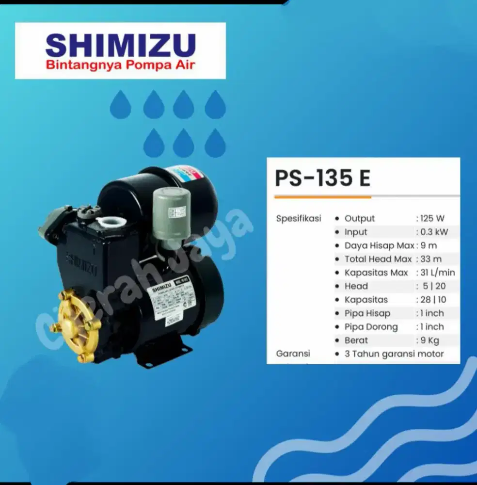 Pompa shimizu 135 termurah