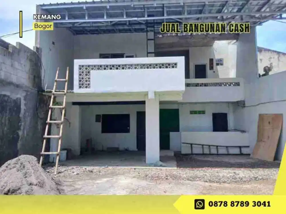 Jual Bangunan 2,5 LT akses nempel pinggir jalan Raya Parung di Kemang Bogor