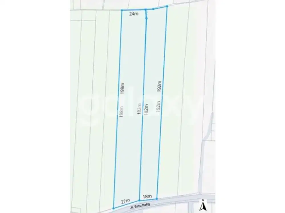 TANAH KOMERSIAL AREA PREMIUM DI BATU BELIG KEROBOKAN BADUNG, BALI