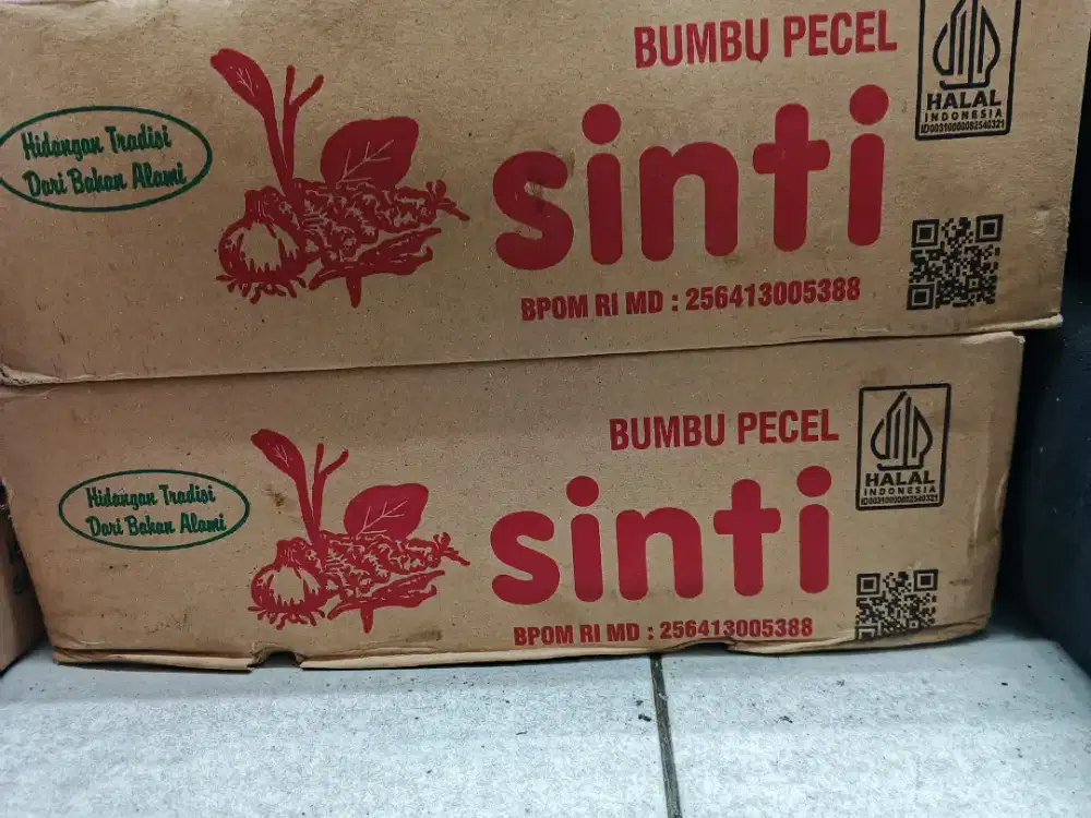 DIJUAL SINTI BUMBU KACANG PECEL BUMBU DAPUR 100 GR 1 DUS ISI 60 PCS