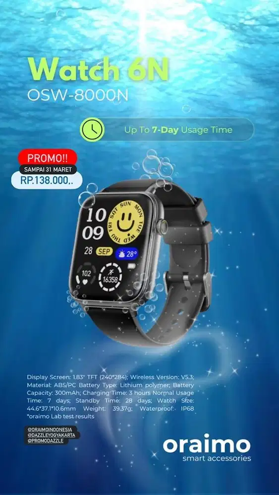 Smartwatch Oramo Watch 6N OSW-8000N