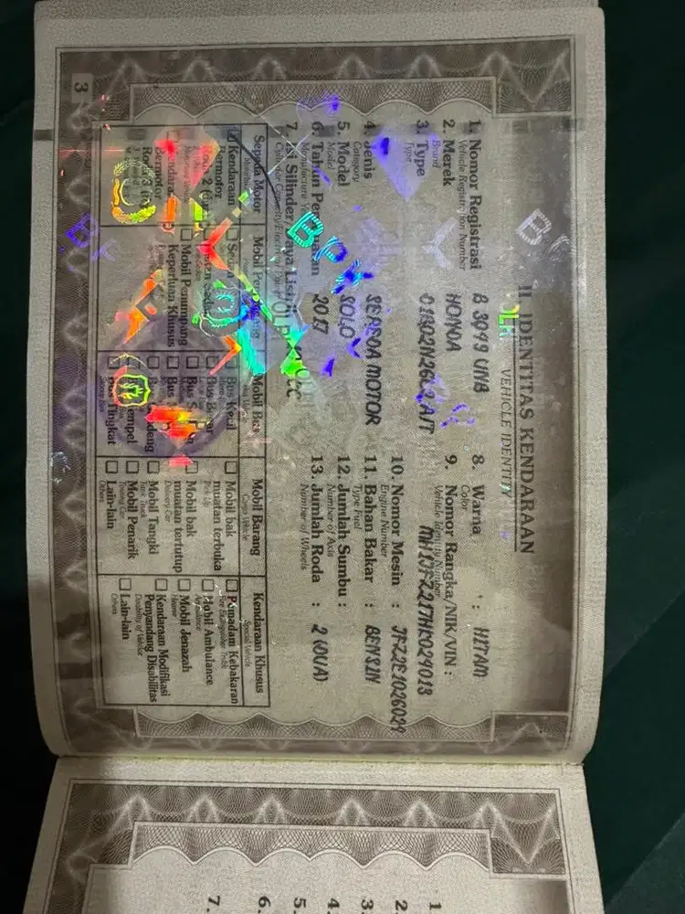 Stnk bpkb beat street 2017