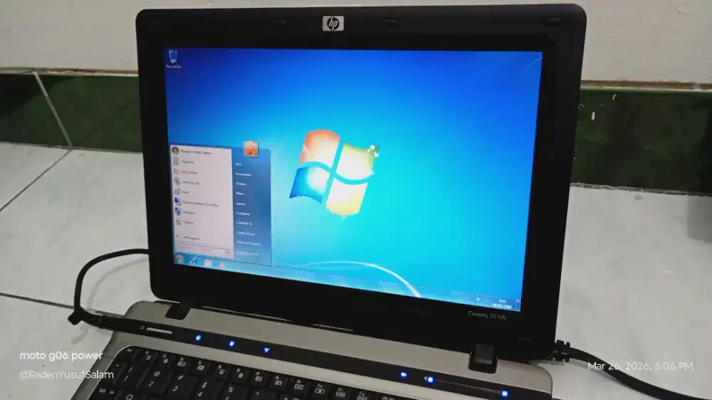 Laptop Notebook HP Compaq 2210b Windows 7