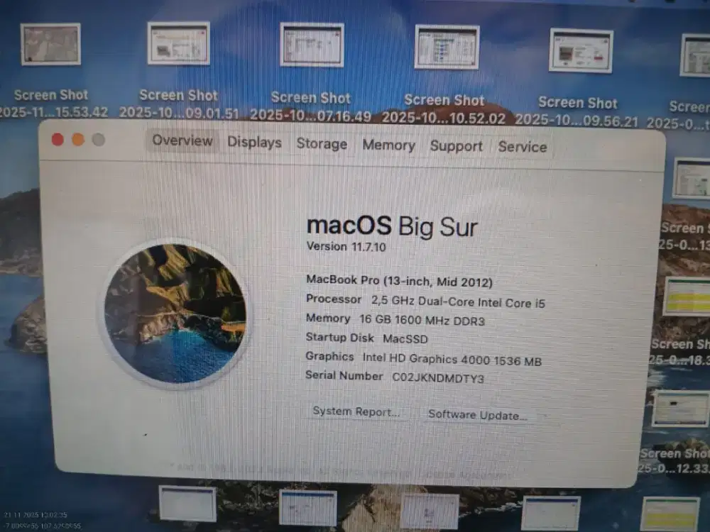 BU MacBook Pro 2012 Upgrade 16GB/512GB Super Kencang Murah Bandung